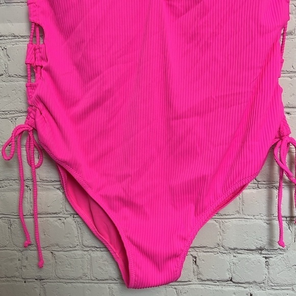 Coastal Waves Swimwear Paradise Lace Up Swimsuit - Picture 4 of 13